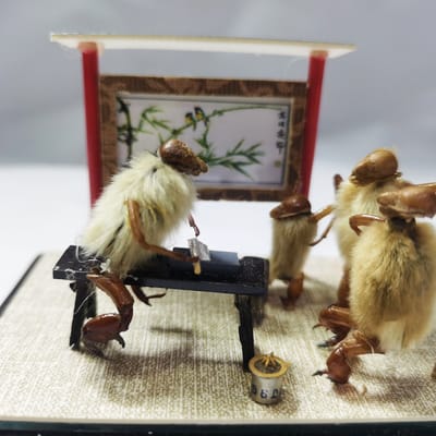 老北京毛猴摆件