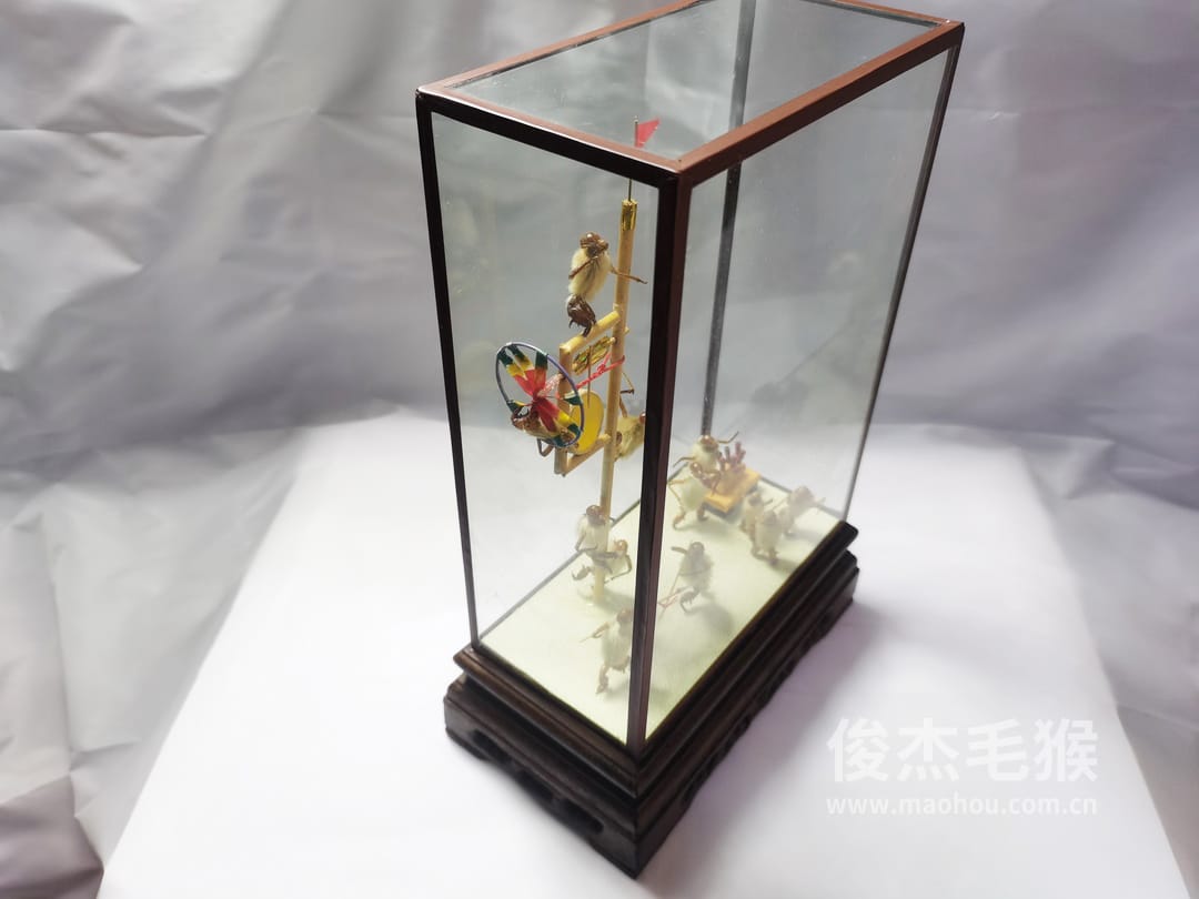 猴戏风车_中型北京毛猴作品_鸡翅木木托+方形玻璃罩6.jpg