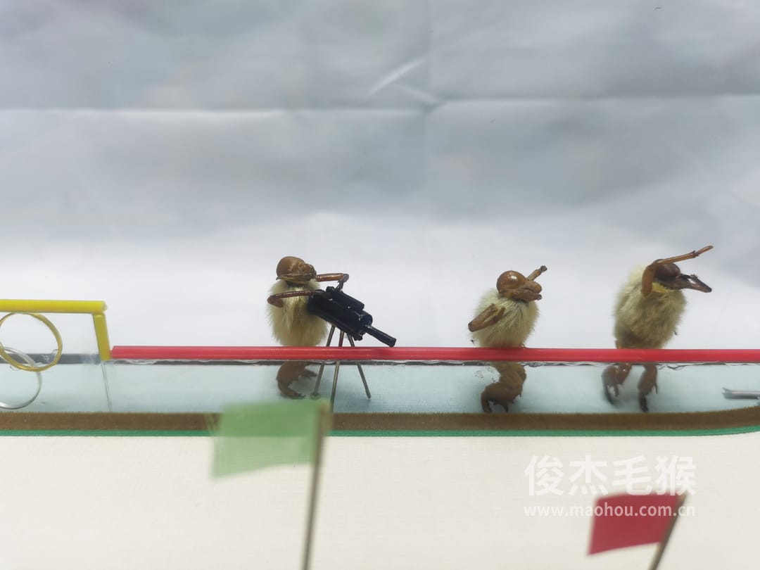 滑雪比赛_大型北京毛猴作品_鸡翅木木托+方形玻璃罩5.jpg