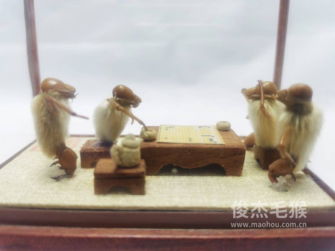 下围棋_小型北京毛猴作品_红木木托+方形玻璃罩2.jpg